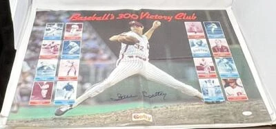 Steve Carlton Phillies Signed Autographed 22x27 Poster Photo JSA Authentic - Image 1 of 4