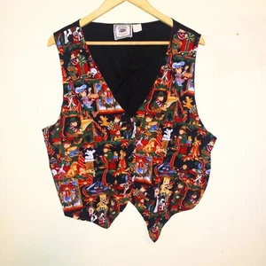 Chaleco de Navidad Imaginations Classic Collection-Talla 2X-Santa Workshop-Corbata trasera - Imagen 1 de 7