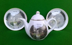 REUTTER BEATRIX POTTER TEA POT & 2 PIN DISHES. - Picture 1 of 12