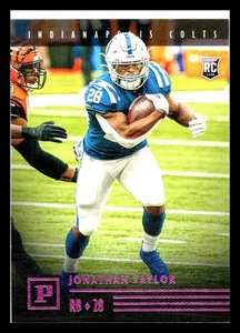 2020 Chronicles Pink Panini #PA-12 Jonathan Taylor RC Rookie Indianapolis Colts - Picture 1 of 2