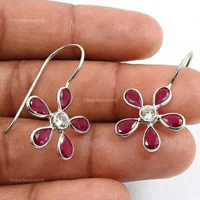 Orecchini A Pendente Con Gemma In Zirconia Cubica Per Figlia In Argento 925 - Immagine 1 di 4