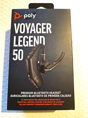 POLY Voyager Legend 50 Noise Cancelling Bluetooth Headset BRAND NEW SEALED - Image 1 of 2