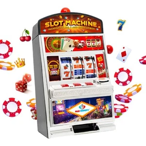 Mad Monkey Slot Machine Spardose XL, Spardose im Spielautomaten-Design mit Licht - Bild 1 von 10