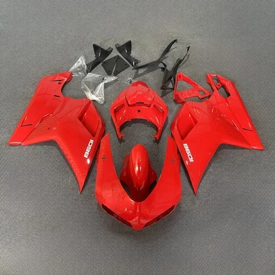 Glossy Red Bodywork for Ducati 1098/848/1198 2007-2012 ABS Injection Fairing Kit - Image 1 of 4