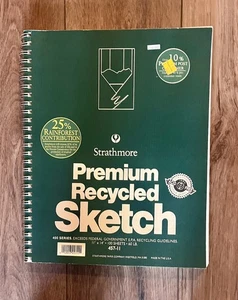 Lot 2 Strathmore Premium Recycled Sketch Pads 11x14 100 Sheets NEW - Picture 1 of 9