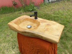 Waschbecken Holz komplett, Maße 65 x 36 X 12 - Bild 1 von 3