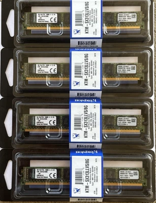 批量 4 件 KINGSTON Low Profile Server Ram KTM-SX313LLVS/8G DDR3L-1333 ECC 全新 — 第 1/2 张图片