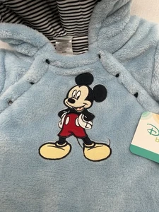 Disney Bebé Mickey Mouse Bebé Bunting Peluche Traje de Nieve 0-3 Meses Traje de Nieve NUEVO - Imagen 1 de 15
