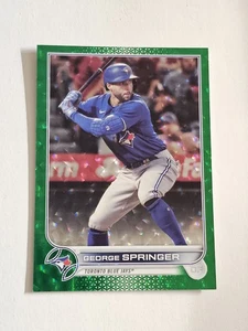 George Springer 2022 Topps Series 2 Green Foil /499 ✨️Ships Next Day  - Picture 1 of 2