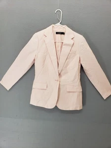 Lauren Ralph Lauren Women Blazer 2 Pink Single Button Long Sleeve Workwear - Picture 1 of 24