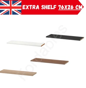 IKEA BILLY Bookcase Shelf Unit Extra Storage Wall Shelving 4 Colors 76x26cm - Picture 1 of 5