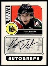 2008-09 In The Game Heroes and Prospects Autographs Jakub Voracek Auto Halifax