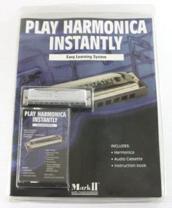 Vintage Bluesband Mark II Harmonica Easy Learning System Kit MHP-3P NEW & SEALED - Picture 1 of 12