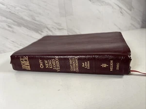 Holy Bible NKJV Giant Print by Nelson Publishers 334BC Leather Binding Index Tab - Picture 1 of 8