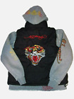 Ed Hardy Boys Sz XL Hood Zipper Sweatshirt Jacket / Coat Pre Own LNC Multicolor 