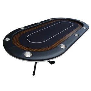 INO Design 96" Premium Speed Cloth Surface Texas Holdem Casino Game Poker Table - Picture 1 of 15
