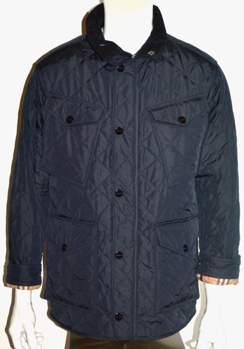 GIACCA TRAPUNTATA BURBERRY DA UOMO ASCOTT NUOVO CON ETICHETTE TAGLIA US 42 EU 52