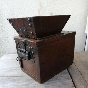 Japanese Antique Zenibako Wooden Money Box Small Drawer Chest w key from Japan - Picture 1 of 10