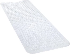 Bathtub and Shower Mats Non Slip Bath Tub Mat with Suction Cups Drain Holes - Picture 1 of 63