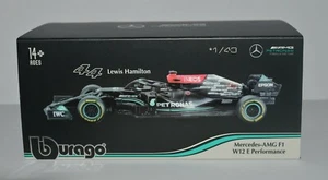 BURAGO 2021 MERCEDES - AMG F1 W12E PERFORMANCE #44 LEWIS HAMILTON 1/43 SCALE. - Picture 1 of 8
