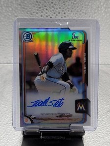 2015 Bowman Chrome Isael Soto 1st Bowman Refractor Auto 89/499!