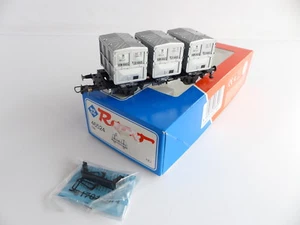 ROCO 46524 WAGON PORTE CONTENEURS VON HAUS ZU HAUS A ESSIEUX DE LA DB  - Picture 1 of 2