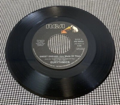 EURYTHICS SWEET DREAMS ARE MADE OF THIS CANADIAN VINYL 7" SINGLE 45 RPM (TX-27) - Image 1 of 2