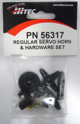 Regular Servo Horn & Hardware Set For RC Servos Model Parts PN 56317 HiTec New - Image 1 of 2