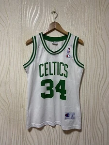 BOSTON CELTIC NBA BASKETBALL SHIRT JERSEY CHAMPION sz S #34 PAUL PIERCE - Picture 1 of 14