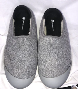 Mahabis Classic CL150108 Grey Wool Slippers Comfort Slip On Women's Size US 9.5 - Picture 1 of 12