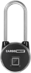 CargoMax Fingerprint Padlock Long Shank 081-95410 - Picture 1 of 8