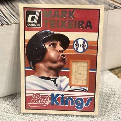 MARK TEIXEIRA 2014 PANINI DONRUSS BAT KINGS #5 GAME USED BAT ~ NEW YORK YANKEES! - Image 1 of 2