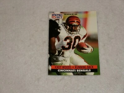 1991 Pro Set Ickey Woods Cincinnati Bengals #467 - Image 1 of 2