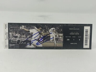 Gleyber Torres Signed MLB Debut Ticket Stub 4/22/18 NY Yankees JSA COA - Image 1 of 4