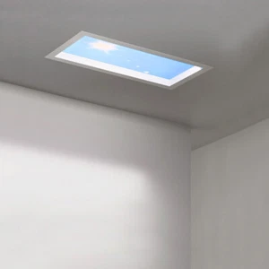 Panel de techo LED cielo azul 72W/144W lámpara de luz solar regulable panel empotrado luz - Imagen 1 de 23