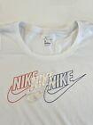 Nike Silber Grafik Dri-Fit Baumwolle Damen T-Shirt weiß CK0447 100 Medium