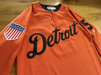 Detroit Tigers #5 Jersey Hank Greenberg Men Small WWII World War 2 Patch NEW - Image 1 of 4