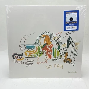 CROSBY STILLS NASH and YOUNG-So Far LP SEALED! Walmart Exclusive Clear Vinyl - Picture 1 of 2
