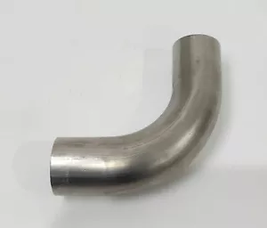Universal Stainless Steel Exhaust Pipe in 70mm 2.75" OD with 90 Degree Elbow - Bild 1 von 3