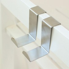 Over Door Hooks Cupboard Holder Cat Coat Robe Hook Hanger Clothes Towel Steel