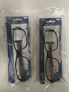 2 M+ Readers USA Assembled F2 Glasses with Pouch - Picture 1 of 1