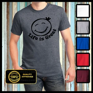 Life is Great Shirt, Great Life Tees, Funny Tshirt, Feel Good Tees, Happy Shirt - Picture 1 of 8