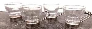 Covetro 4 Espresso/Demitasse Cups Fine Italian Glassware Bormioli Rocco Casa EUC - Picture 1 of 6