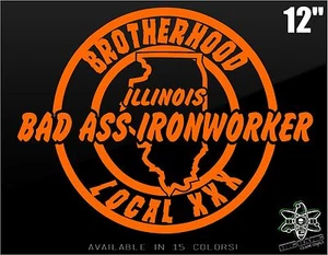 Calcomanía adhesiva de vinilo IRONWORKER - Imagen 1 de 2