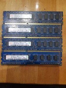 3 x Hynix 2GB DDR3-RAM 2Rx8 PC3-10600E + 1 x 10600U - Bild 1 von 3