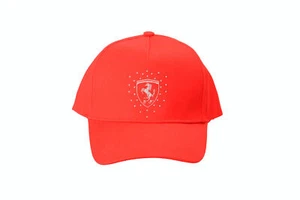 Scuderia Ferrari Girls Red "Ribbon" Baseball Cap Hat One Size - Picture 1 of 7