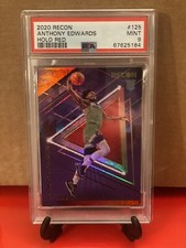 2020-21 Panini Recon Holo Red /199 Anthony Edwards #125 Rookie RC PSA 9 💎🔥