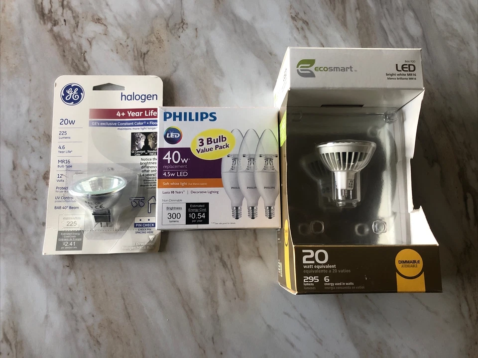 Light Bulb Lot. LED,halogen. MR 16,decorative  - Image 1 of 4