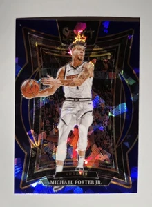 2024-25 Michael Porter Jr. Select Cracked Blue Ice Parallel 🔥He's On FIRE🔥 - Picture 1 of 2