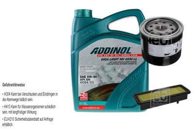 FEBI Inspection Set 5L ADDINOL GIGA LIGHT MV 0530 LL Pour Nissan Micra IV 1.2 - Photo 1/4